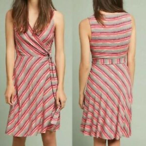 Anthropologie Dresses & Skirts - Bailey 44 NWT Anthropologie Emile striped wrap jersey day dress